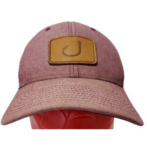 Avid Fishing Gear Mesh Back Adjustable Snap Back Fishing Hook Logo Hat